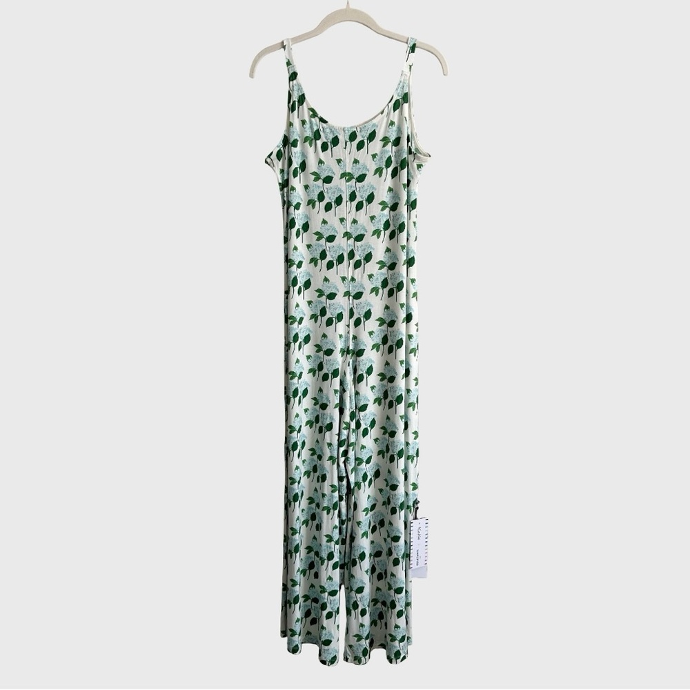 NWT Kickee Pants Women's Lounge Romper in Hydrangea Bouquet Bamboo Pajamas S